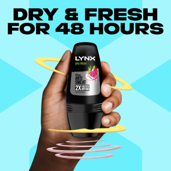 Lynx Men Epic Fresh Antiperspirant Deodorant Roll On 50ml