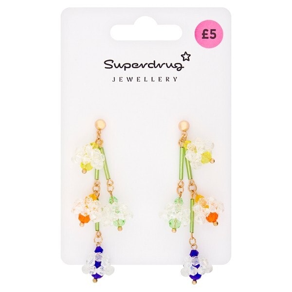 Superdrug Beaded Multi Colour Earrings