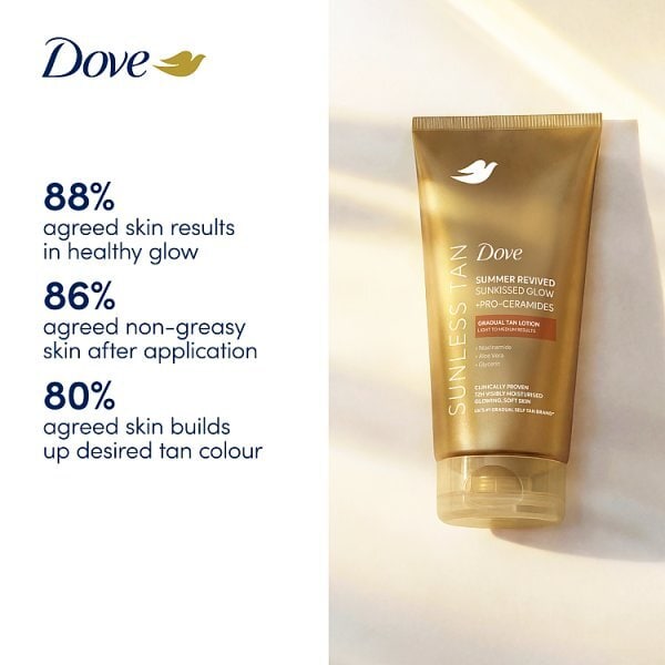 Dove Summer Revived Light to Medium , Self Tan for Face and Body 75 ml