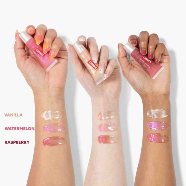 Carmex Raspberry Lip Gloss Shimmer Tube 10G