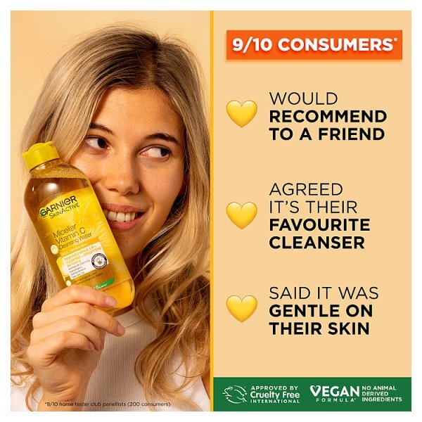 Garnier Micellar Vit C Cleansing Water Makeup Remover Dull Skin 700ml