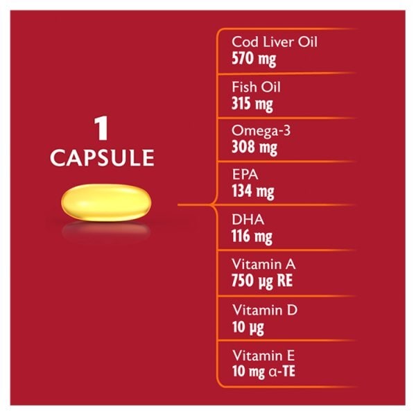 Seven Seas Cod Liver Oil Max Strength Omega-3