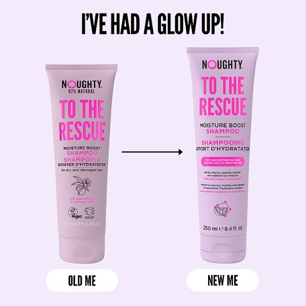 Noughty To The Rescue Moisture Boost Shampoo 250ml