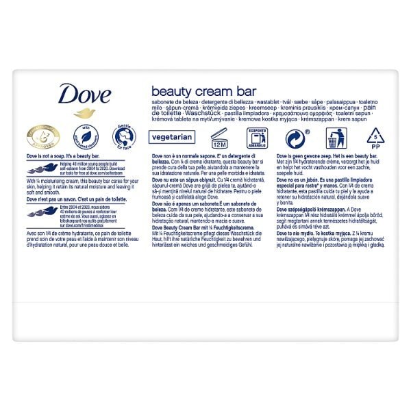 Dove Moisturising Soap Beauty Cream Bar x2 100g