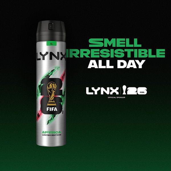 Lynx Africa Anti-Perspirant Deodorant Aerosol 250 ml Fifa World cup Limited Edition