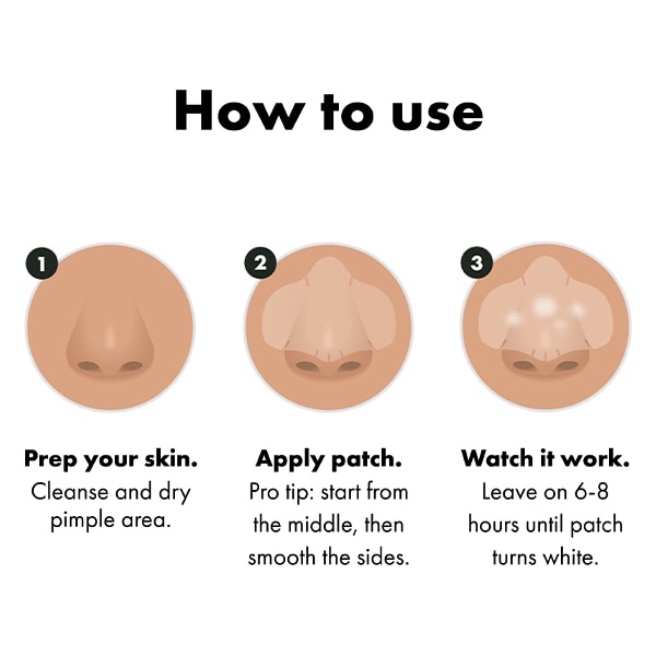 Hero Mighty Patch Nose Hydrocolloid Pimple Patches 10Ct