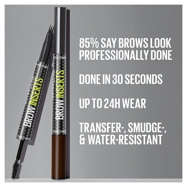 Maybelline Brow Inserts Pencil Brow Multipling Tool, Black Brown