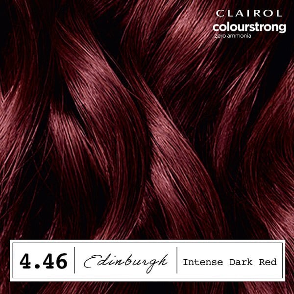 Clairol Colour Strong Permanent Hair Dye 4.46 Intense Dark Red