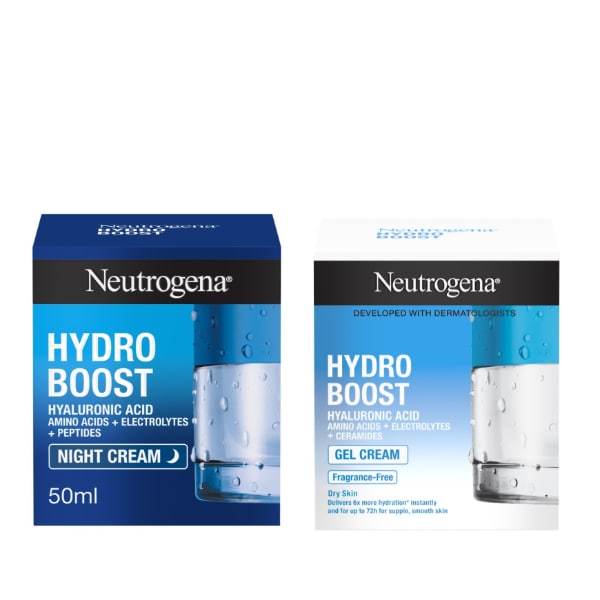 Neutrogena Hydrate Day to Night Bundle - Hydro Boost Day & Night Cream with Hyaluronic Acid