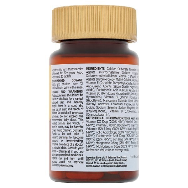 Superdrug Multivitamins For Women 50+ 30s