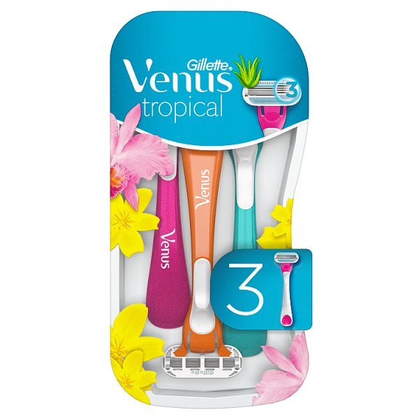 Venus Tropical Disposable Razors X3