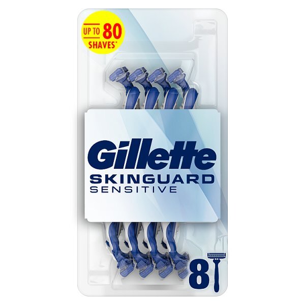Gillette Skinguard Sensitive Disposable Razors, 8 Pack