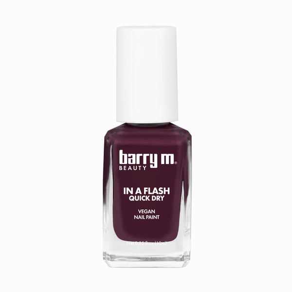 Barry M In A Flash Quick Dry Nail Paint Plum Passion