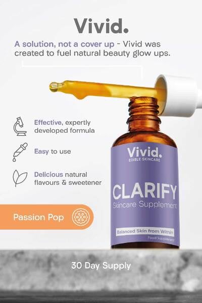 Vivid Clarify Edible Skincare Drops 50ml