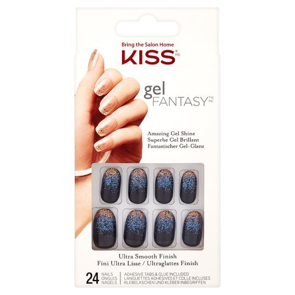 Kiss Gel Fake Nails - Painted Veil
