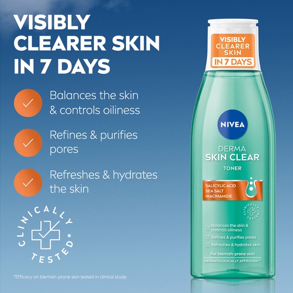 NIVEA Derma Skin Clear Toner with Salicylic Acid 200ml