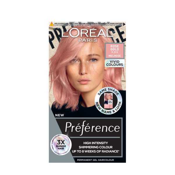 Preference Vivids (Colorista) Hair Dye Rose Gold 9.214