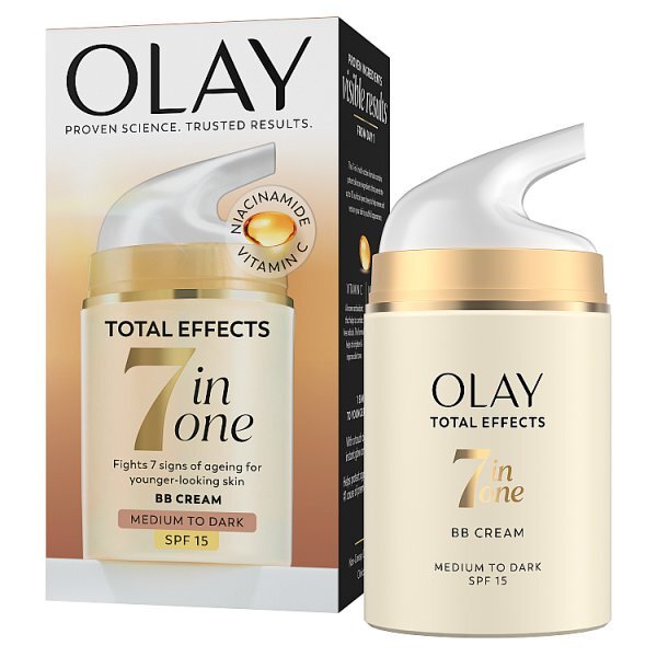 Olay Total Effects 7in1 BB Face Cream, Medium To Dark, 50ml