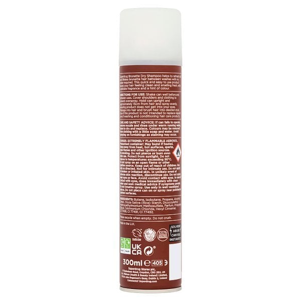 Superdrug Dry Shampoo Brunette 300ml