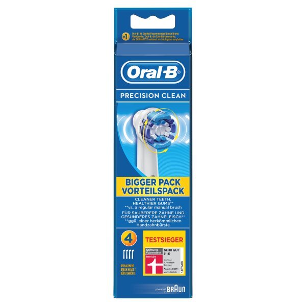 Oral-B Precision Clean Replacement Toothbrush Heads, 4 Pack