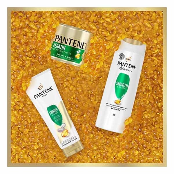 Pantene Pro-V Smooth & Sleek Shampoo, Dull&Frizzy 500ml