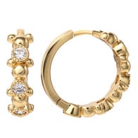 Disney Mickey Mouse Gold Plated Hoop Earrings