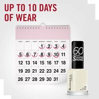 Rimmel Nail Polish 60 Second White Hot Love 8ml