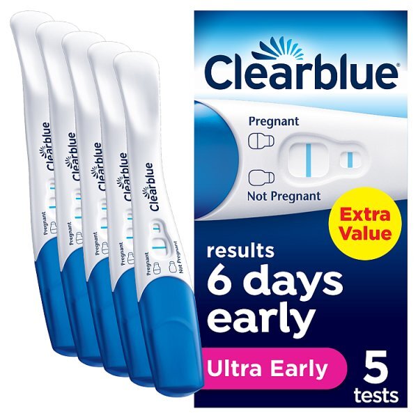 Clearblue Visual Early Detection Pregnancy Test - 5 Tests