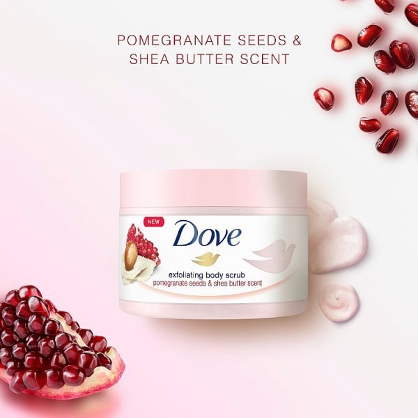 Dove Body Scrub Pomegranate Seeds & Shea Butter 225ml