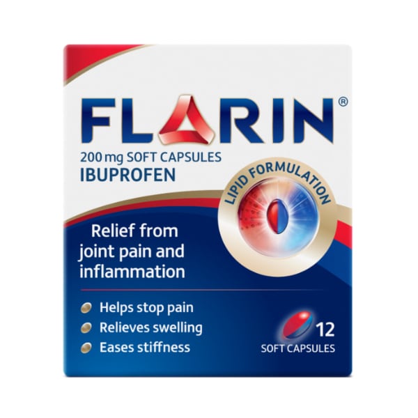 Flarin Joint & Muscular Pain Relief 12 Lipid Capsules