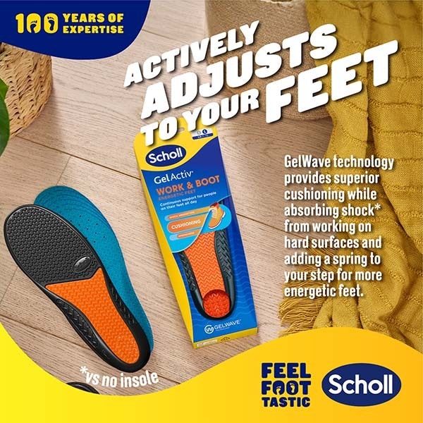 Scholl Gel Activ Insole Work & Boot Large