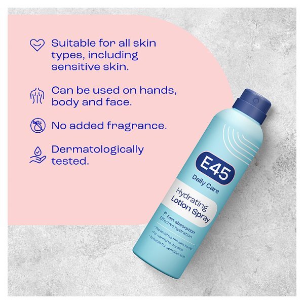 E45 Daily Care Hydrating Lotion Spray Cream 200ml