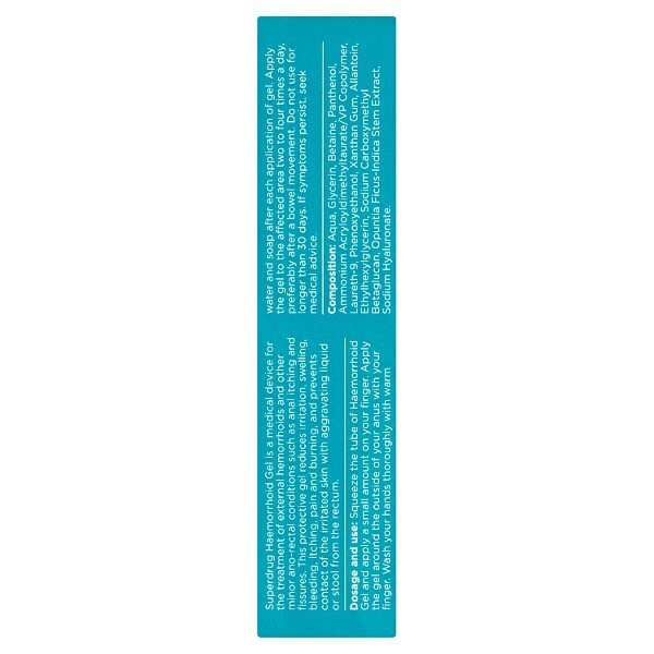Superdrug Haemorrhoid Treatment Gel 40ml
