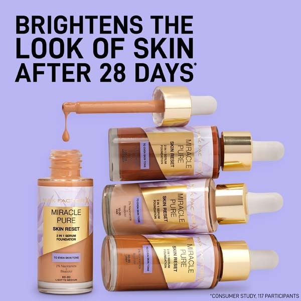 Miracle Pure Serum Foundation Light to Medium Warm 30ml