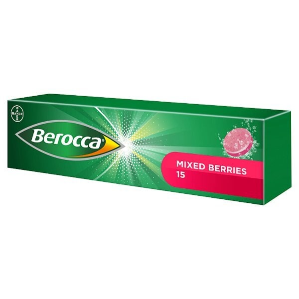 Berocca Mixed Berries 15 Sugar Free Effervescent Tablets