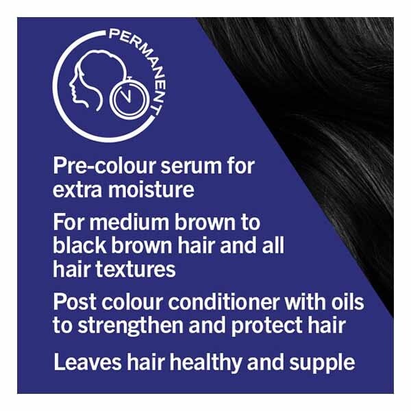 LIVE Colour+Moisture Permanent Black Hair Dye Twilight Black