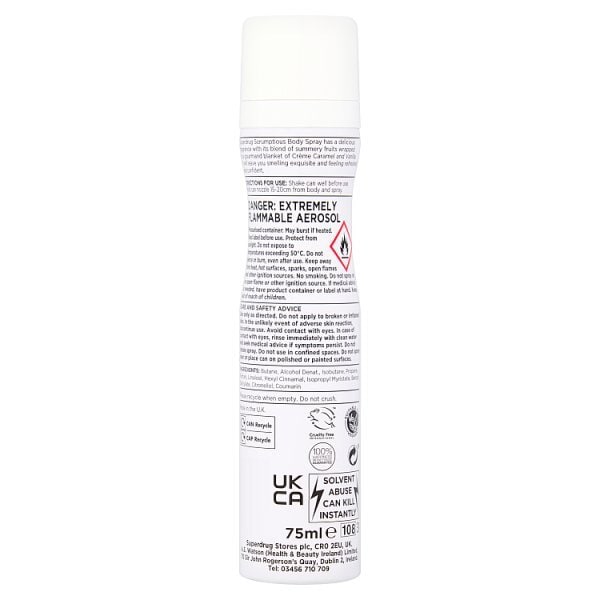 Superdrug Female Body Spray Scrumptious&nbsp;75ml