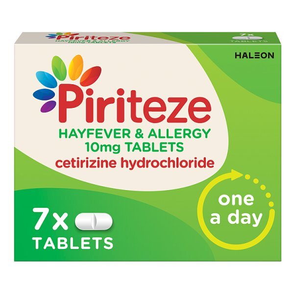Piriteze Antihistamine Allergy Relief Tablets Cetirizine 7s