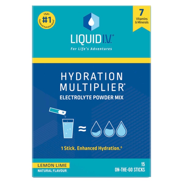 Liquid Iv® Electrolyte Powder Mix Lemon Lime X15