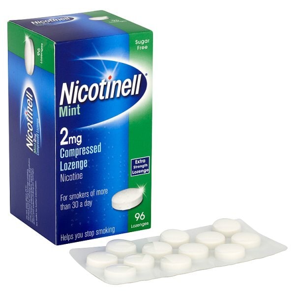 Nicotinell Lozenge Stop Smoking Aid 2 mg Mint 96 Pieces