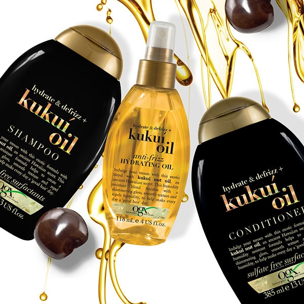 OGX Hydrate & Defrizz+ Kukui Oil Anti-Frizz Oil 118ml