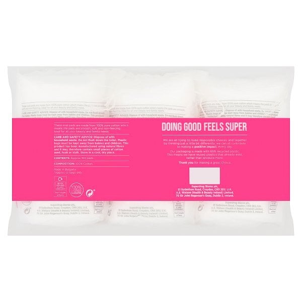 Superdrug Cotton Wool Oval Pad x50 3pk