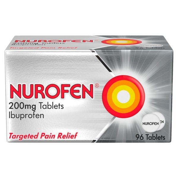 Nurofen Ibuprofen 200mg Pain Relief Tablets 96s