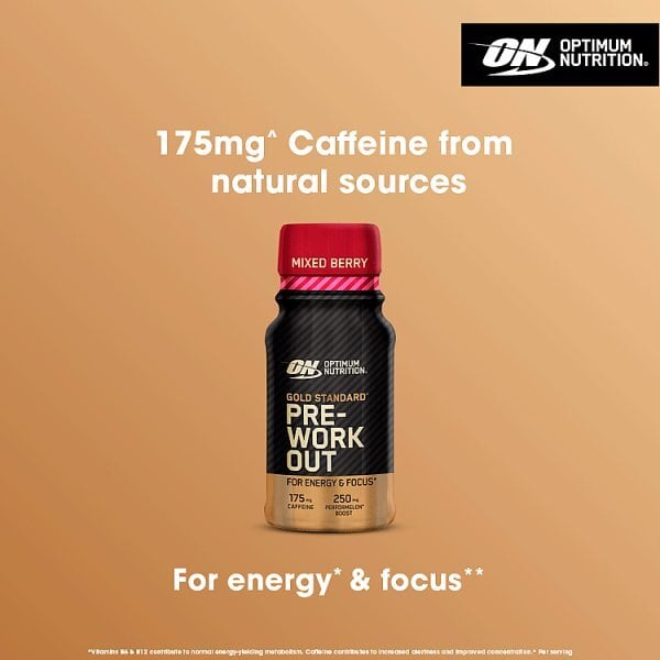 Optimum Nutrition Pre Workout Shot Mixed Berry 60Ml