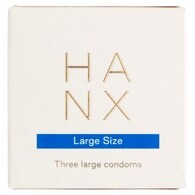 Hanx Vegan large size condoms  3 pack