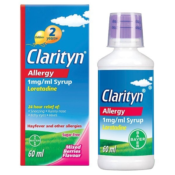 Clarityn Allergy 1mg/ml Syrup Mixed Berries Flavour 60ml