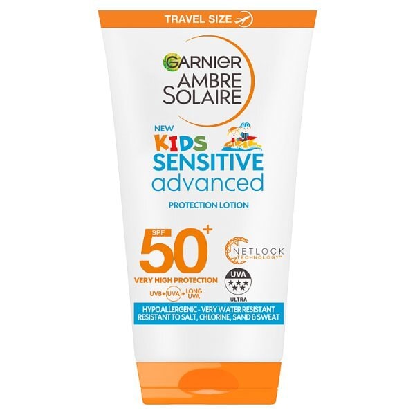 Ambre Solaire Kids Sensitive Sun Cream SPF50+ 50ml Travel
