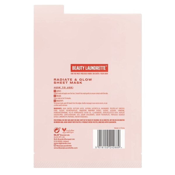 Beauty Laundrette Radiate & Glow Face Mask 20ml