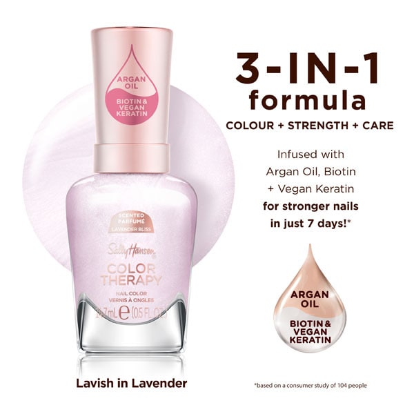 Sally Hansen Colour Therapy Scented Nail Polish Lavish In Lavender