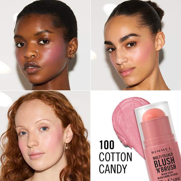 Rimmel Multi-Tasker Blush'N'Brush 100 Cotton Candy